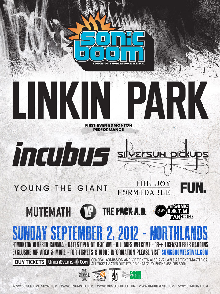Sonic Boom 2012 is this Sunday!