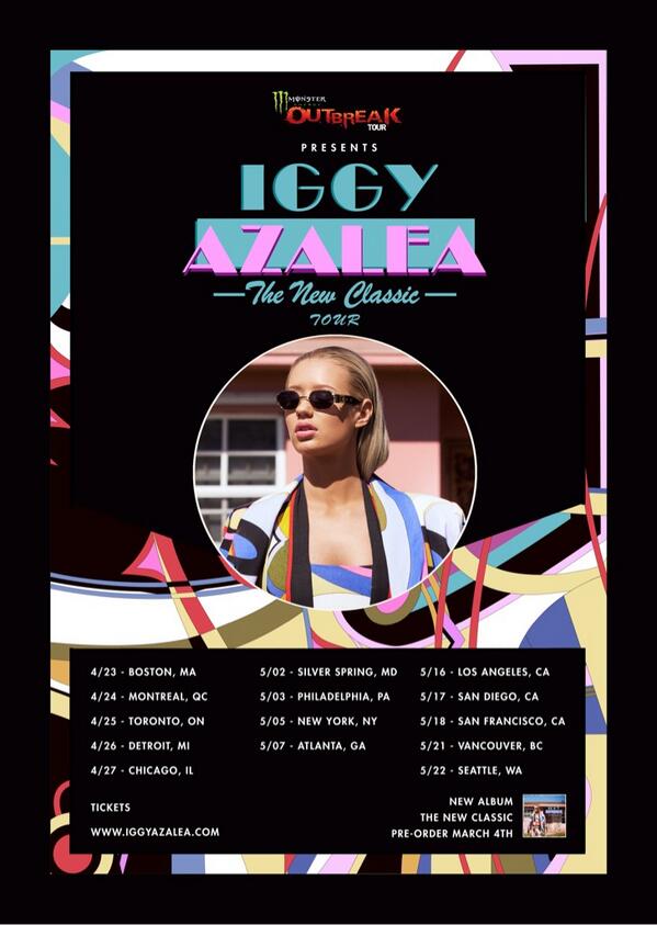 Iggy Azalea announce spring tour dates