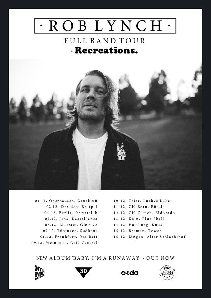 Rob Lynch announces European tour
