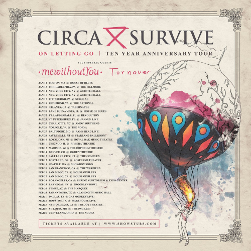 Circa Survive announce ‘On Letting Go’ 10-year anniversary tour