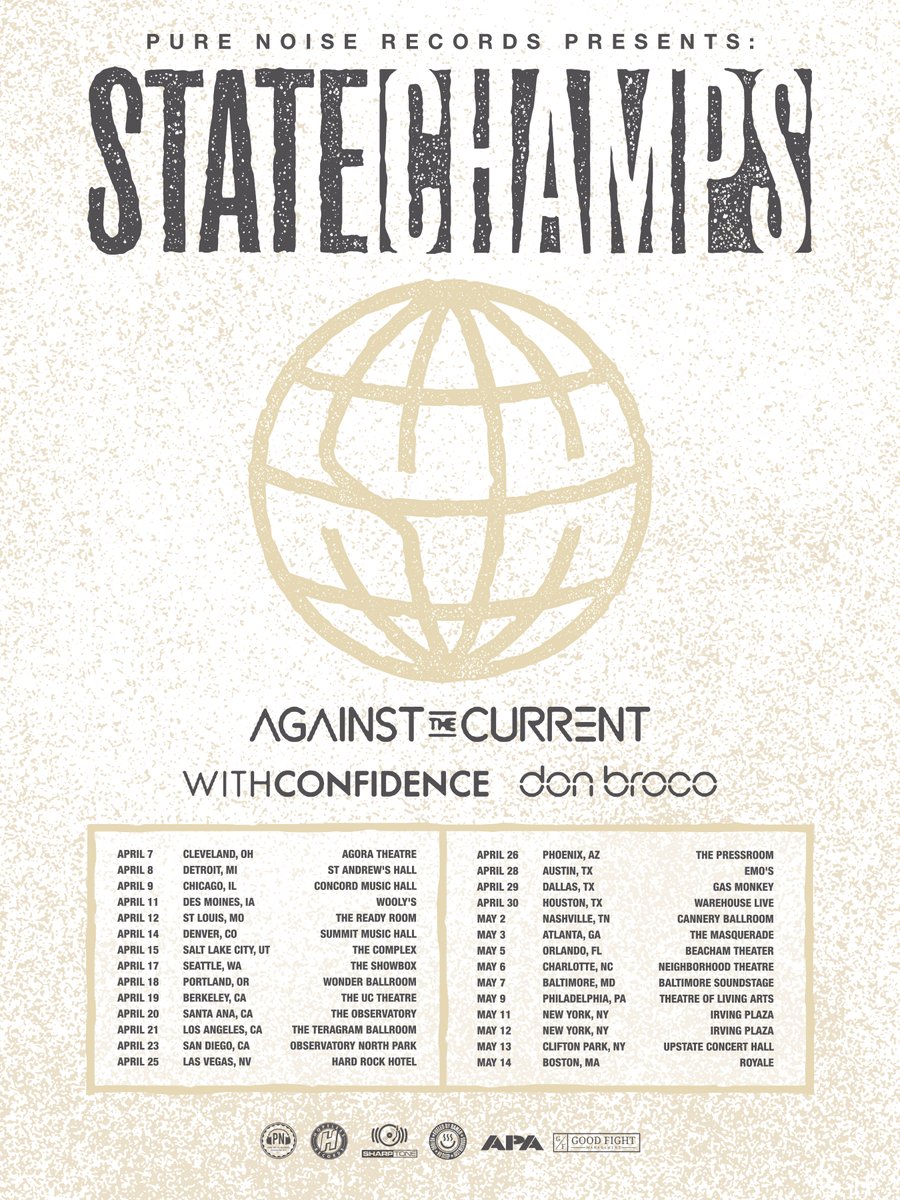 State Champs, Against The Current announce US tour