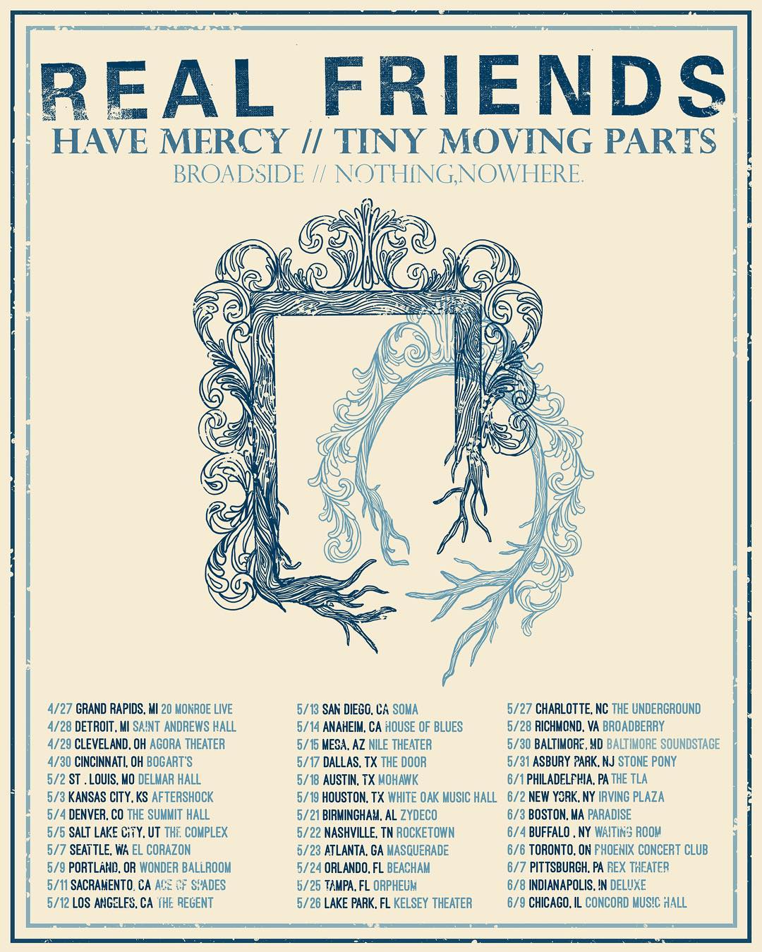 Real Friends announce tour with Have Mercy, Tiny Moving Parts,