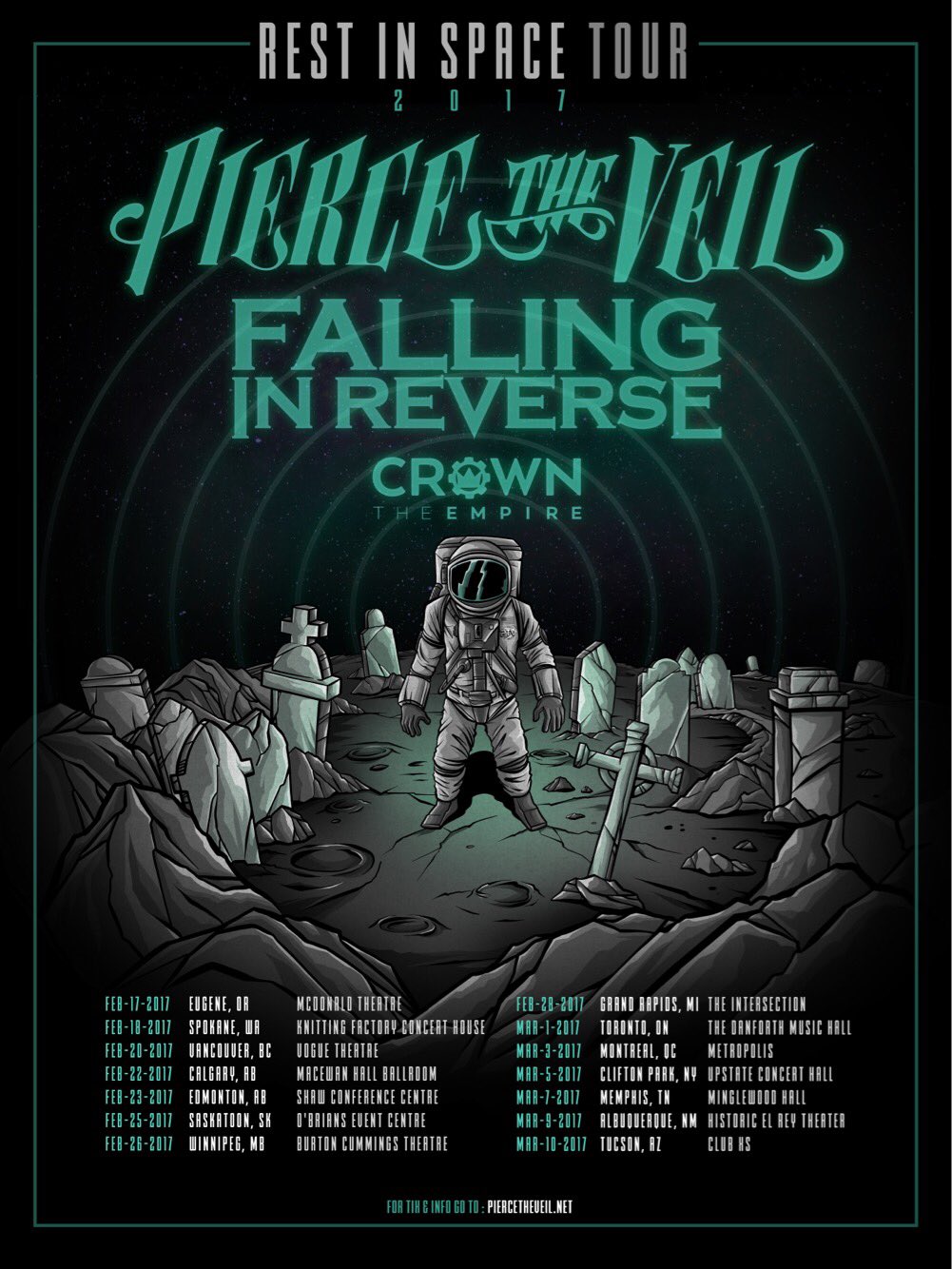 Pierce The Veil, Crown The Empire, and Falling In Reverse announce spring tour