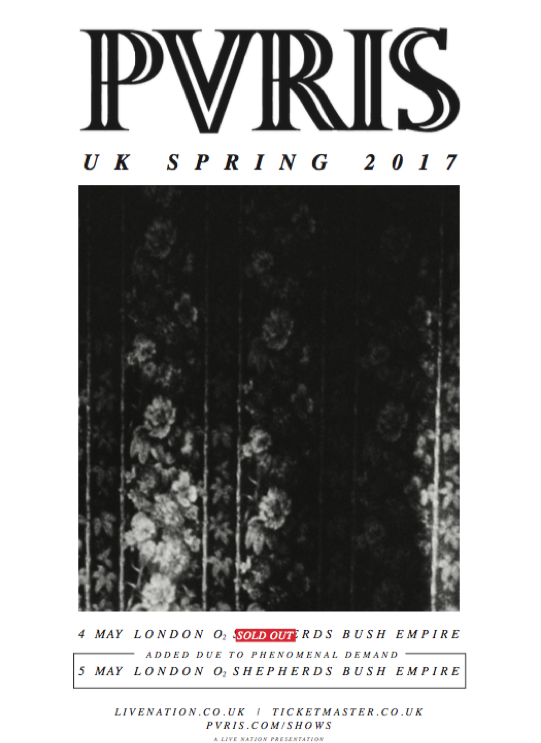 PVRIS add second London show to UK/EU May tour