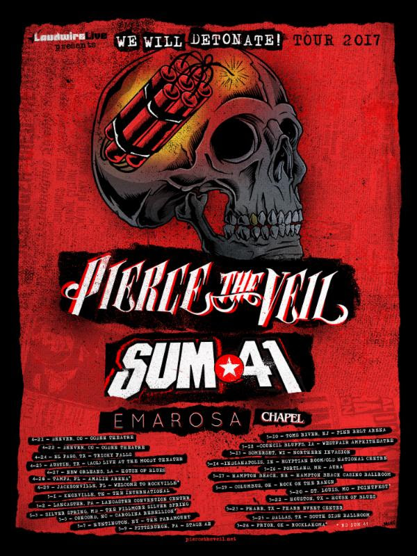 Pierce The Veil, Sum 41 announce co-headlining tour